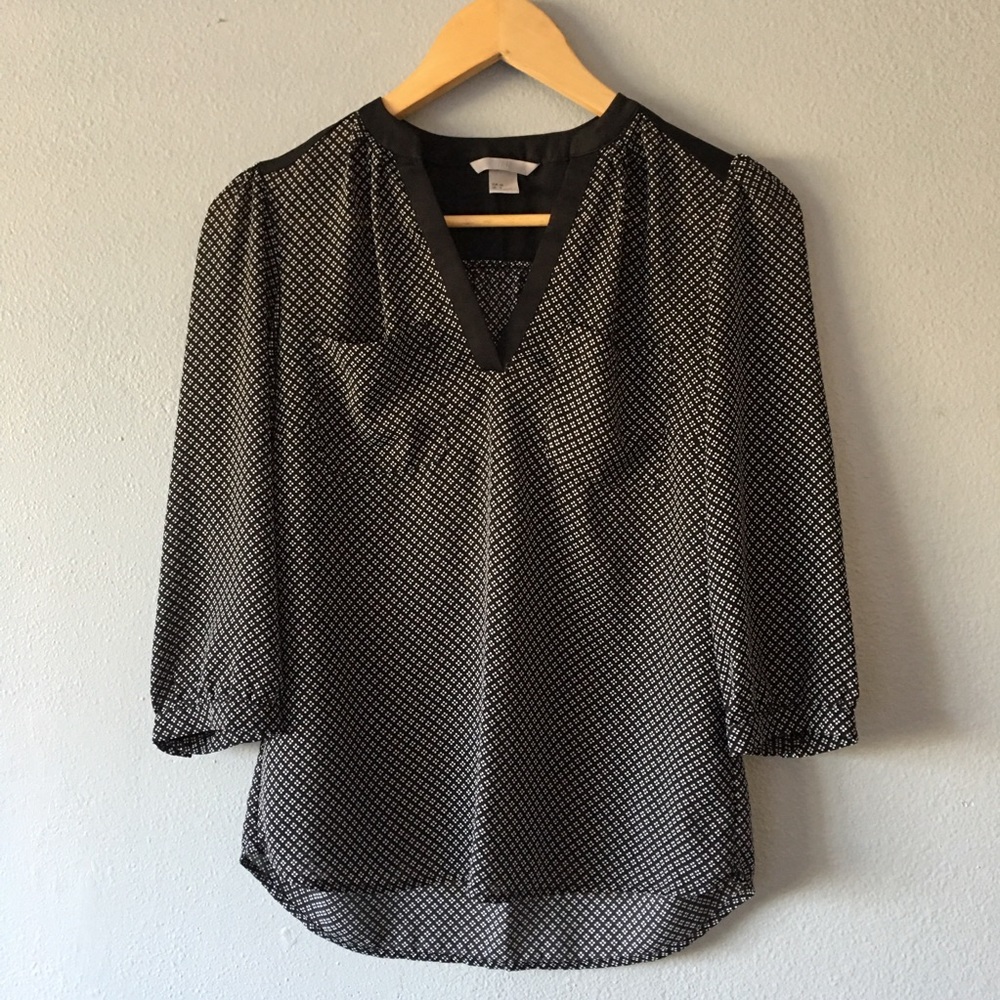 H&M petite long sleeve blouse size 6